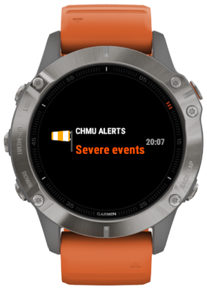 Czech weather alerts · Screenshot 0