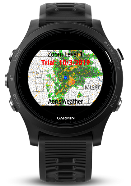 Weather Radar Data Field - w/Free 21 Day Trial · Screenshot 2