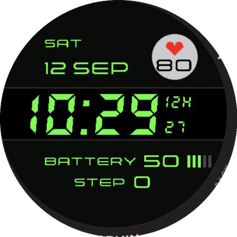 10DOL — Digital LCD Watch Face · Screenshot 3