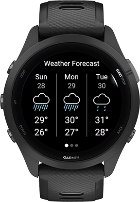 Garmin weather widget best sale