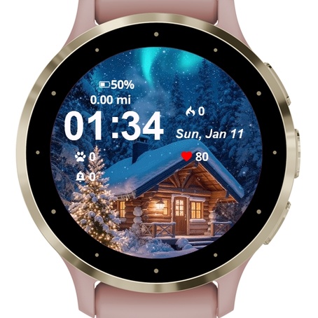 Cabin Snow Aurora · Screenshot 0
