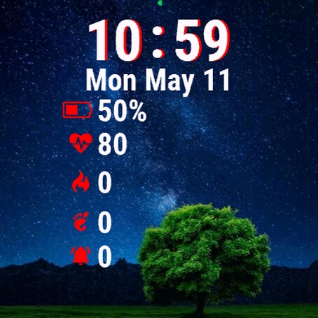 Lone Tree Field Under Starry Sky · Screenshot 2