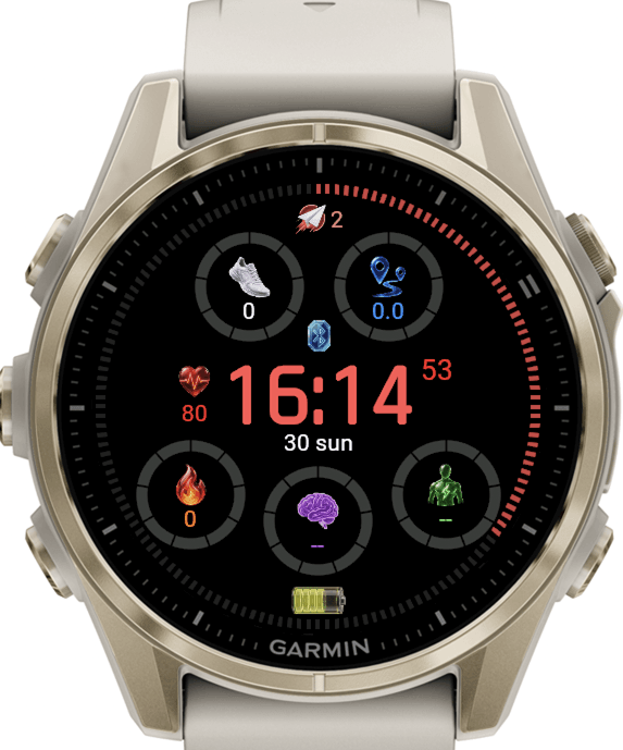 AMOLED Health & Fitness Ruby · Screenshot 0