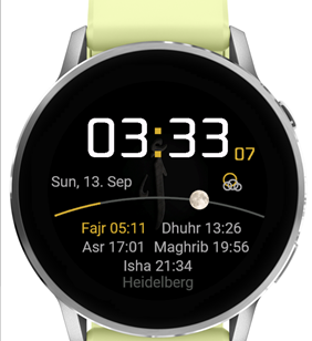 Prayertime – Islamic Prayer Times Watch Face · Screenshot 2