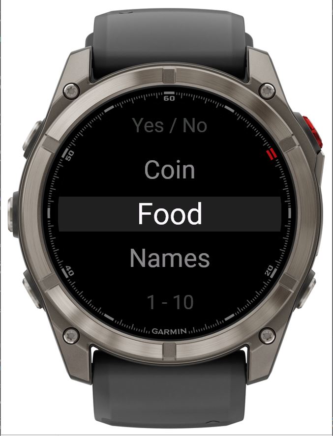 Picker — a decision-maker on your wrist. · Screenshot 1