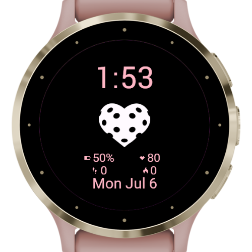 Pickleball Watch Face – Heart Custom Sport Stats · Screenshot 2