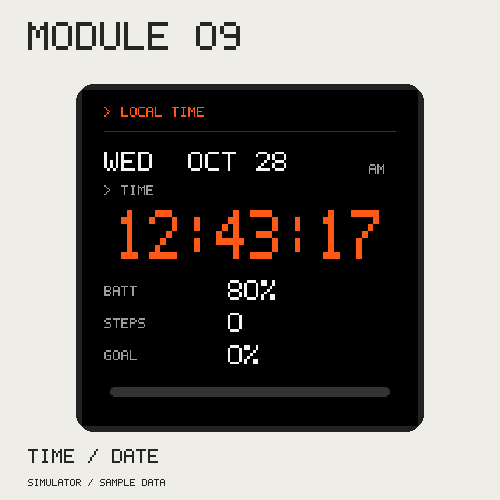 MODULE 09 watch face screenshot 2