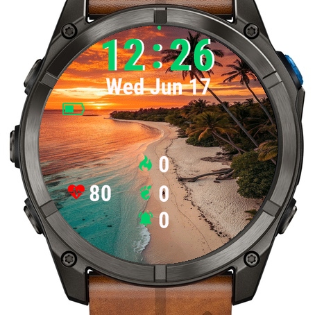 Beach Sunset Palm Trees · Screenshot 1