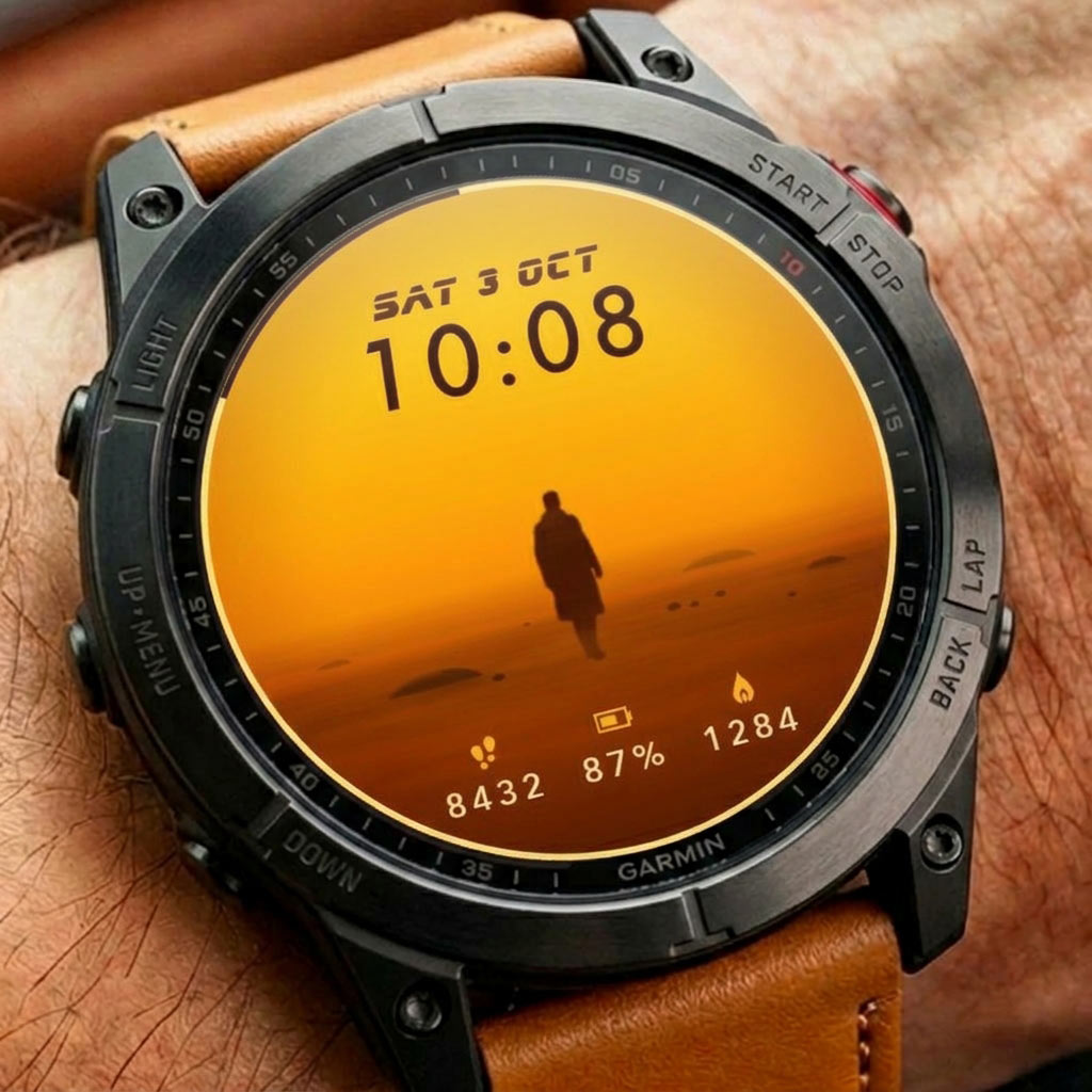 Blade Runner 2049 Orange Desert Live Watch Face · Screenshot 1