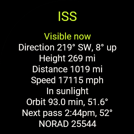 Overhead Orbit: ISS & Satellite Radar · Screenshot 3