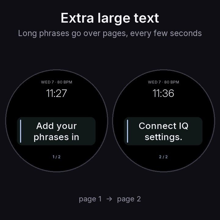 Your Words Watch Face - Your Own Quotes · Screenshot 3