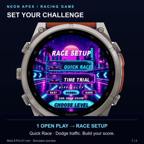 NEON APEX: RACING GAME · Screenshot 2