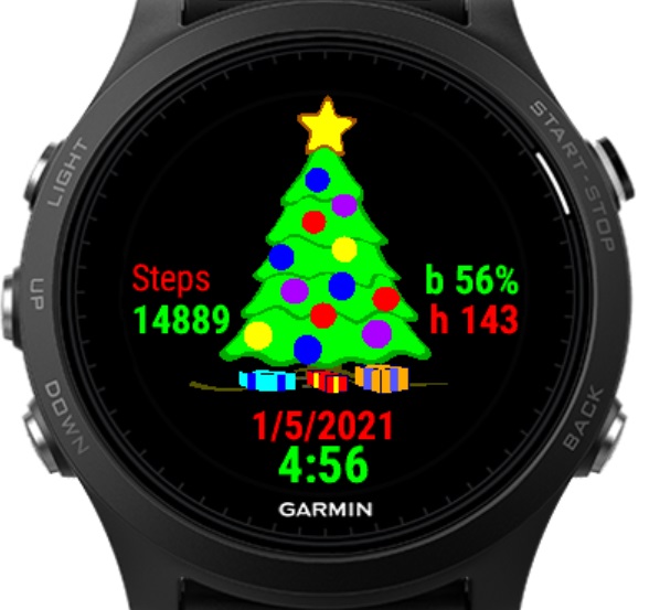 NLF Christmas Tree Watch Face · Screenshot 1