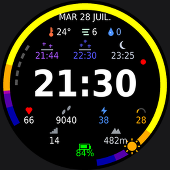 SUN&MOON Multiwatchface · Screenshot 0