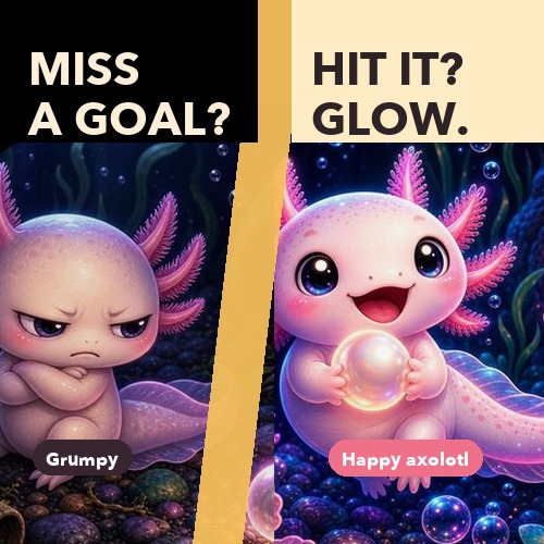 Axoglow (Cute Goal Based Pet Axolotl) · Screenshot 2
