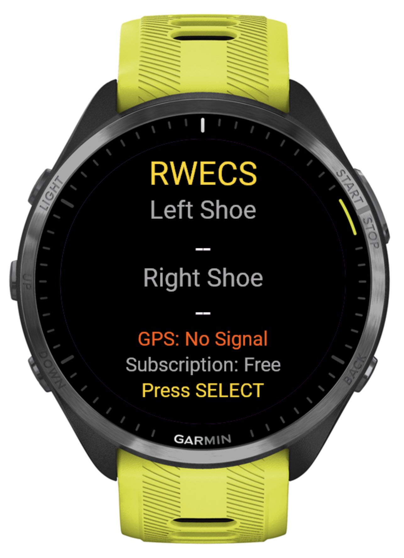 RWECS – Racewalk shoe sensor workouts & metrics · Screenshot 0