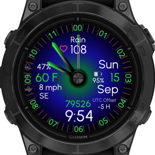 NA - Custom Dive - Green (OWM Weather) · Screenshot 1