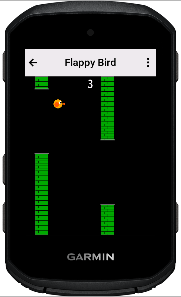 Flappy Bird - Classic Arcade Fun on Your Garmin · Screenshot 1