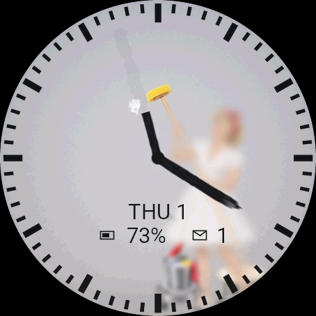 Clockkeeper – Painted Time Watch Face · Screenshot 1
