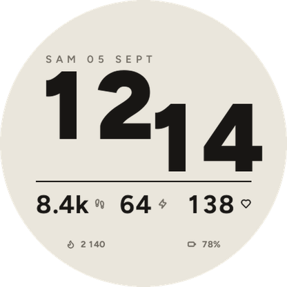 Ligature - Bold Typographic Watch Face · Screenshot 3