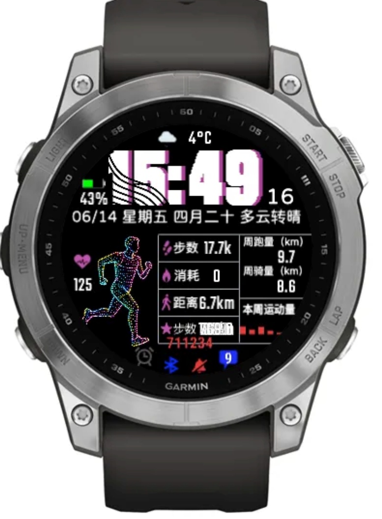 XA-霓虹跑者（跑步骑行运动数据表盘） · Screenshot 4