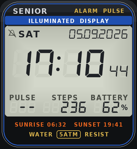 Senior LCD Type: Watch Face · Screenshot 4