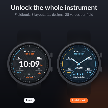 Fieldbook Free - 高端数据表盘 · Screenshot 1
