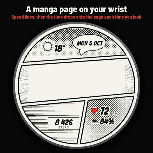 Astra Manga Pro – 动态漫画表盘 动漫风格 · Screenshot 0