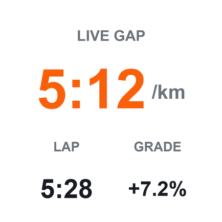 Live/Lap GAP - Grade-Adjusted Pace · Screenshot 0