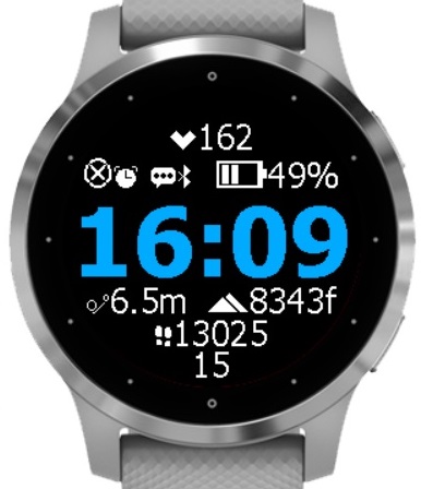 Blisco Big H Seconds watch face screenshot 2