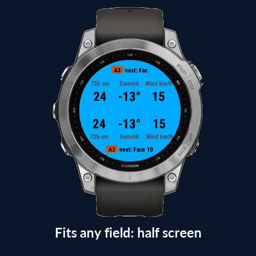 EM Snow Field: snow, avalanche danger & lift times · Screenshot 1