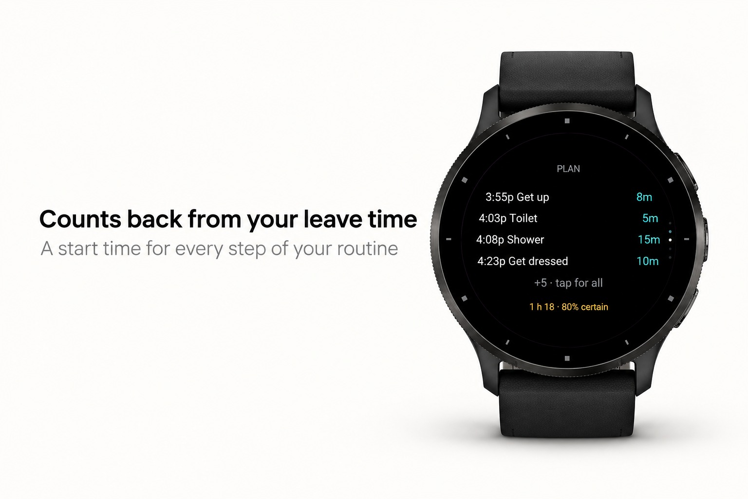 Leaveby - Routine timer that learns · Screenshot 1