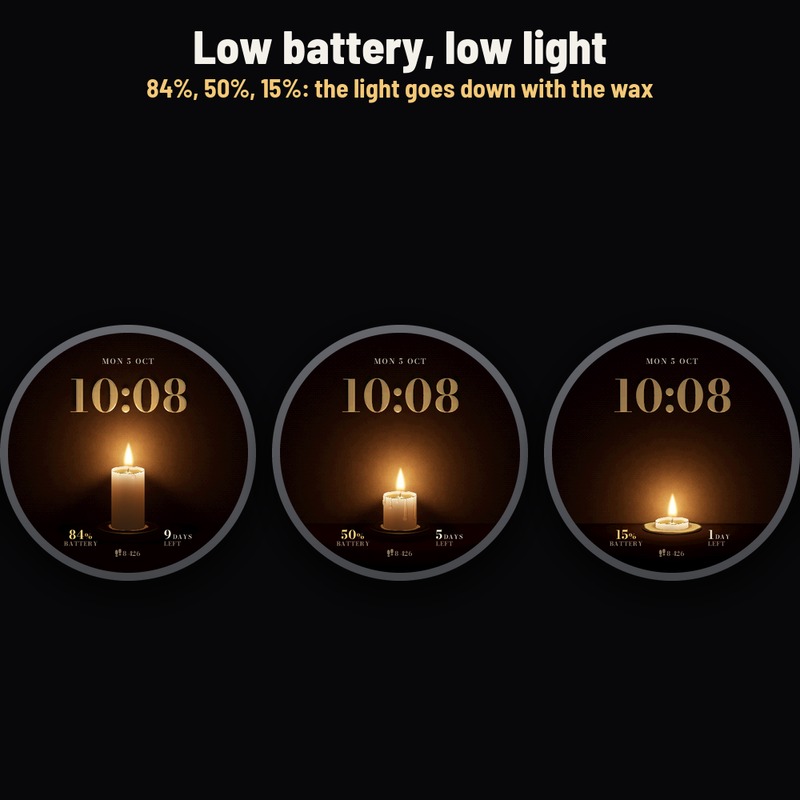 Astra Candle Pro – 动态烛光蜡烛表盘 · Screenshot 3