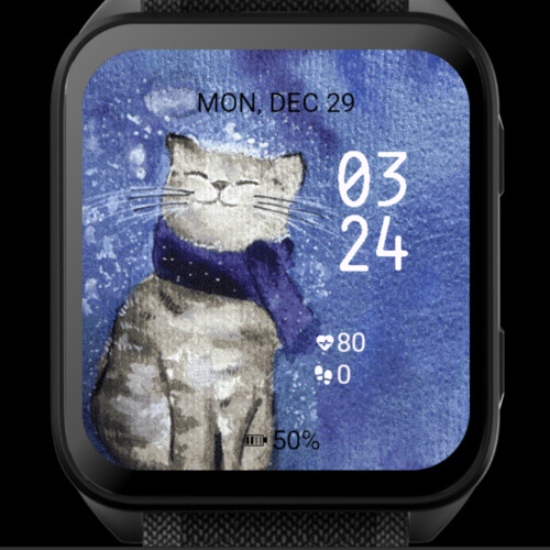 Winter Cat Watercolor · Screenshot 0
