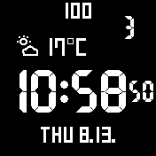 BASALT - Retro LCD Field Watch · Screenshot 1