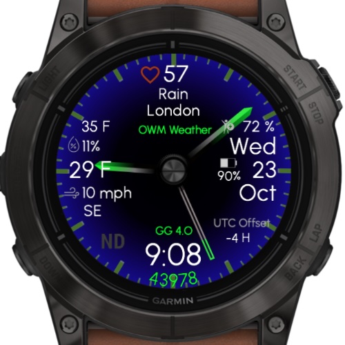 Gradient Green (OWM Weather) · Screenshot 2