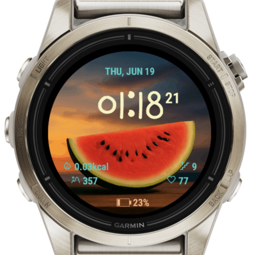 Watermelon Sunset Watch Face · Screenshot 2