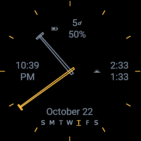 Neridian Octant - analog watch watch with multipe · Screenshot 4