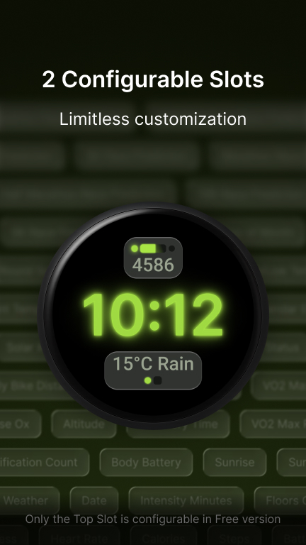 Du. Free — AMOLED watch face · Screenshot 2