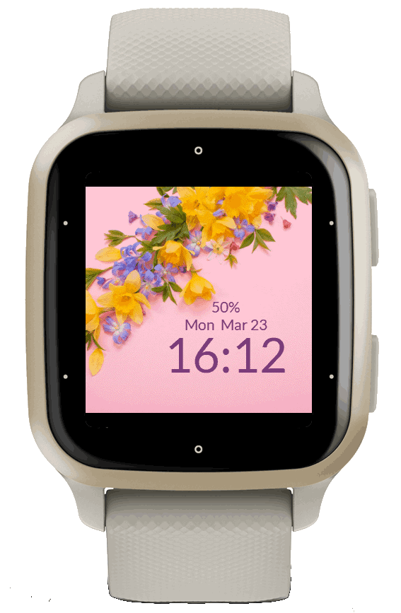 Spring Flowers Pink Background · Screenshot 4