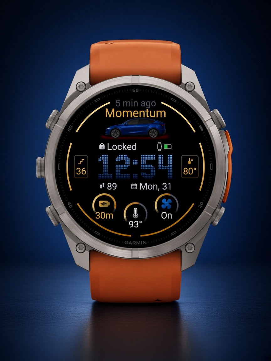 Tesla Watch Face · Screenshot 1
