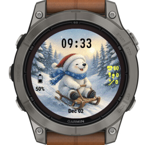 Winter Sledding Bear · Screenshot 1