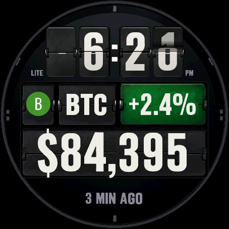 Crypto Departures Lite – Free Bitcoin Watch Face · Screenshot 3