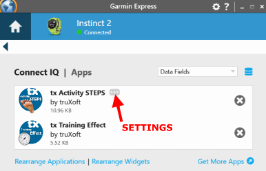 tx Activity STEPS screenshot 2