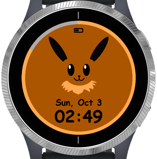 Pokemon Family Pikachu, Eevee/Evoli and more watch face screenshot 2