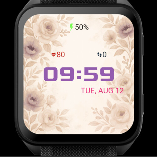 Flower Watch Face · Screenshot 1