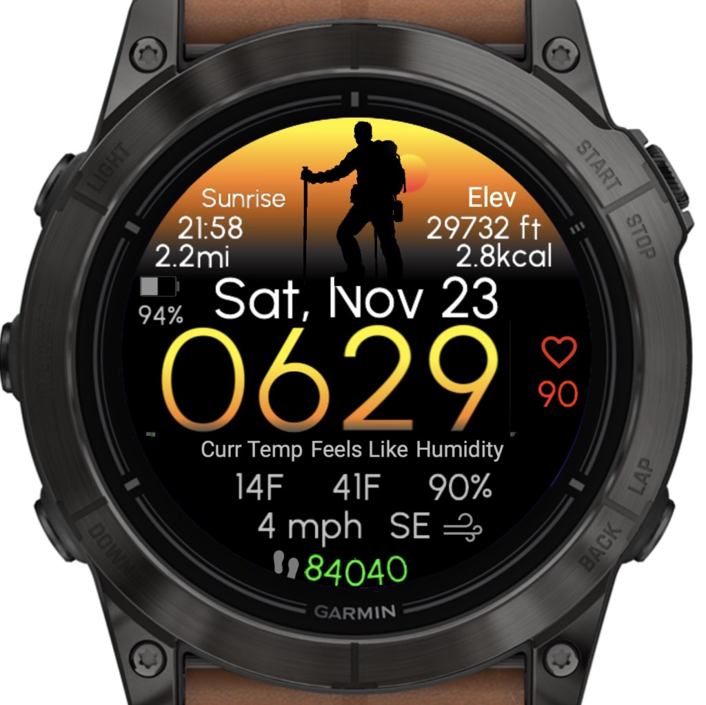 Explore: Hiking (Garmin Wx) · Screenshot 2