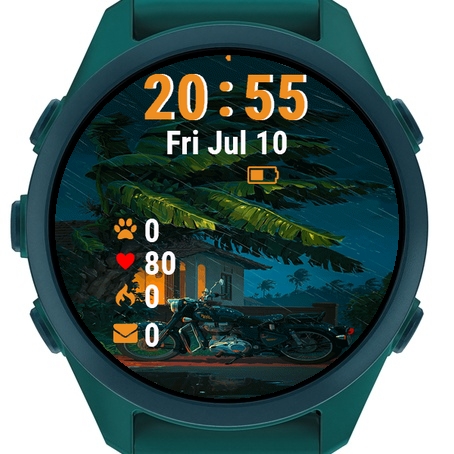 Motorcycle Parked Front House Under · Screenshot 1