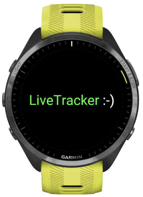 LiveTracker Datafield · Screenshot 4