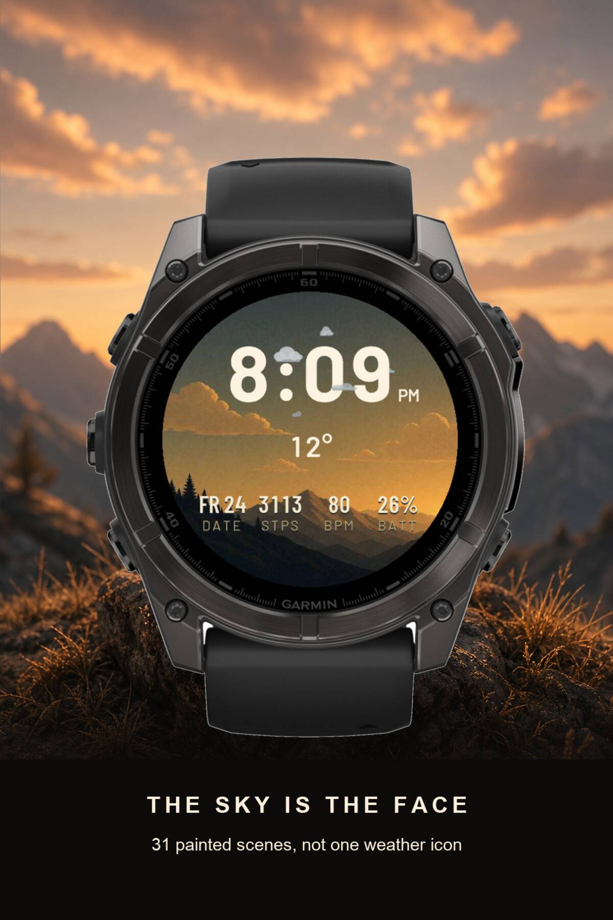 Weather Peaks - Weather Watch Face · Screenshot 0